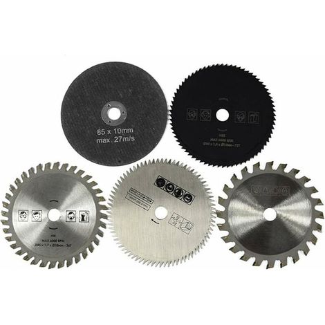 Hss-kreissägeblätter 85 Mm, 5 Stück, Sonnenblumenmuster
