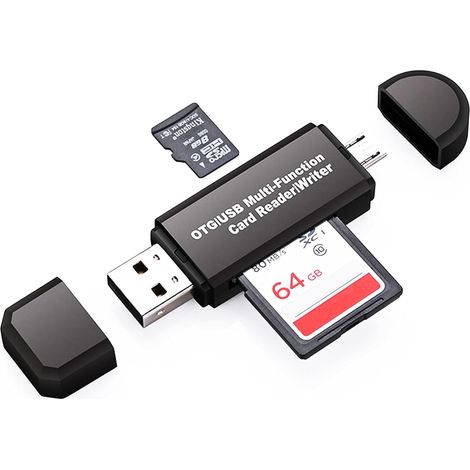 Micro-usb-otg/usb-2.0-sd/micro-sd-kartenleser-adapter, Kompatibel Mit Smartphones/tablets (sdxc, Sdhc, Sd, Mmc, Rs-mmc Otg)