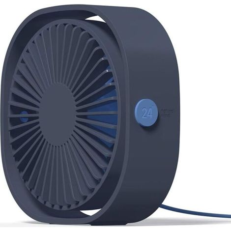Mini-usb-ventilator, Tragbarer Tischventilator, Leiser Schreibtischventilator Mit 3 Einstellbaren Geschwindigkeitsstufen – Blau
