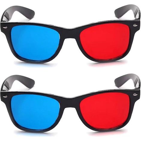 Rot-blaue 3d-brillen / Einfache 3d-brillen (4er-set)