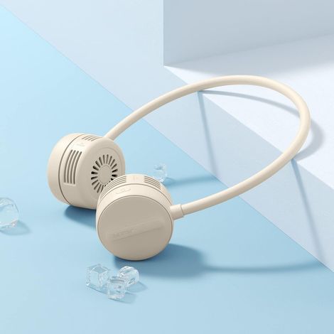 Tragbarer Nackenventilator, Mini-nackenventilator Und Hängeventilator (braun)
