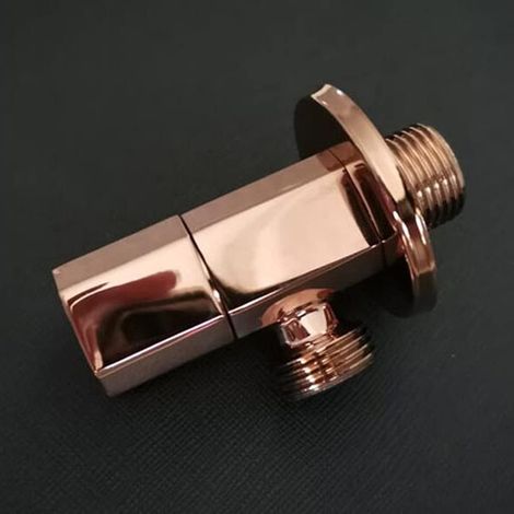 Eckarmatur Aus Vergoldetem Kupfer, Dreieckige Armatur, Standard-badarmatur, Absperrventil Für Toilettenwasser, Dreieckige Armatur