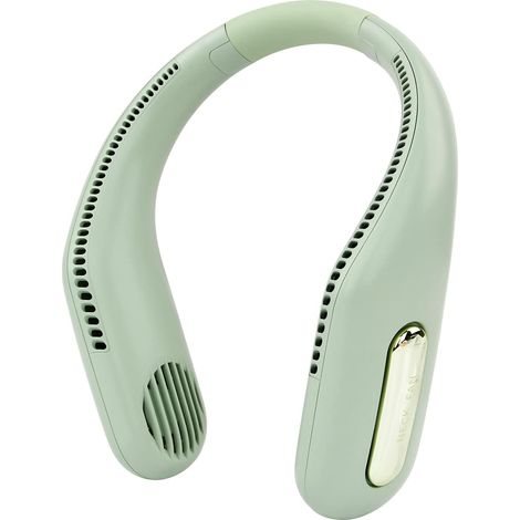 Usb-wiederaufladbarer, Eingebauter Nackenventilator, Kleiner Tragbarer Outdoor-ventilator (grün)