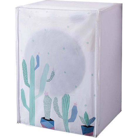Trocknerabdeckung, Wasserdichte Waschmaschinenabdeckung, Peva-staubschutzhülle Für Waschmaschinen, Geeignet Für 6-8 Kg Trommelwaschmaschinen Und Trockner (605683cm, Cactus)