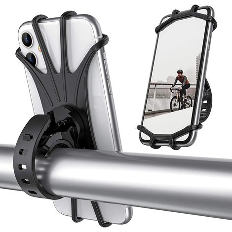 Fahrrad-handyhalterung, 360-grad-drehbare Silikon-handyhalterung, Universelle Motorradlenkerhalterung