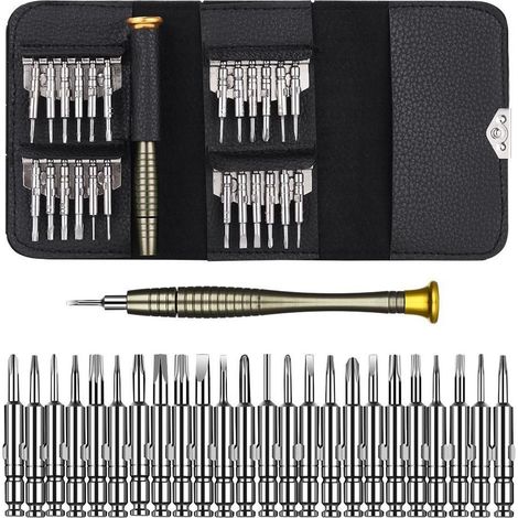 25-in-1 Mini-präzisionsschraubendreher, Reparaturset Für Uhren, Brillen Und Mehr.