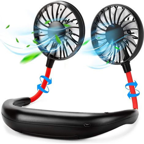 Tragbarer Nackenventilator, Mini-usb-nackenventilator Für Den Persönlichen Gebrauch Beim Sport, Kleiner Freihändiger Tischventilator