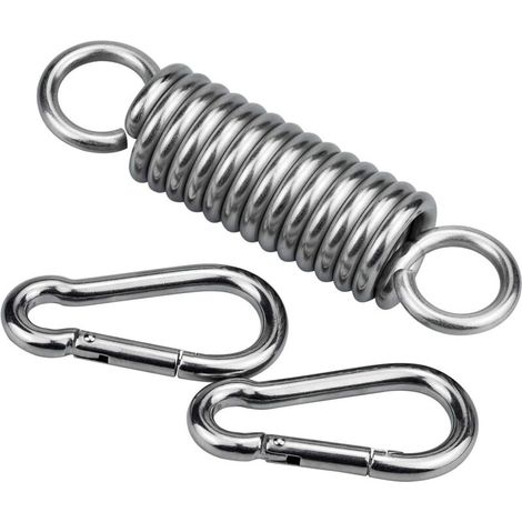 1 Stück Federhaken, Feder Aus Edelstahl 304 Für Hängesessel, Mit 2 Robusten Karabinerhaken
