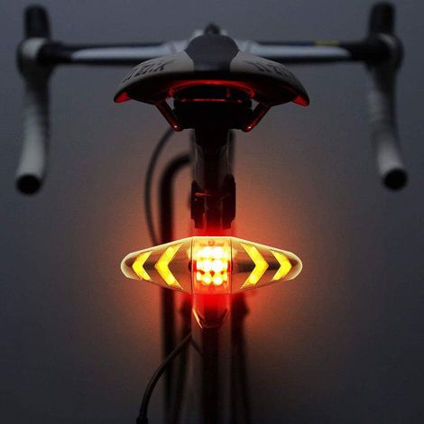 Led-fahrradrücklicht Mit Rücklicht, Drahtloser Fernbedienung, Multifunktionsmodus Und Wasserdicht.