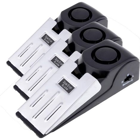 Set Mit 3 Sicherheitstürstoppern Mit 120 Db Diebstahlalarm (ms-m68)