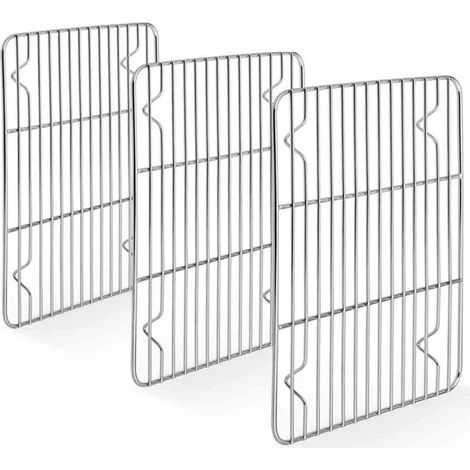 Koch- Und Kühlroste Aus Edelstahl Für Herdplatten Und Backöfen - 3er-set (28 Cm × 24 Cm)