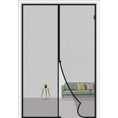 Tür-moskitonetz 90 X 210 Cm, Aus Strapazierfähigem Fiberglas, Berührungsloses Öffnen, Reißfestes Gewebe