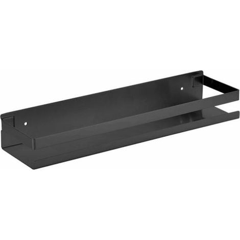 Modernes 40 Cm Wandregal Für Badezimmer Oder Dusche, Aus Mattschwarzem Edelstahl Sus304.
