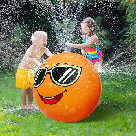 Oranger Aufblasbarer Rasensprenger, Outdoor-spielzeug, 80 Cm Gartensprenger