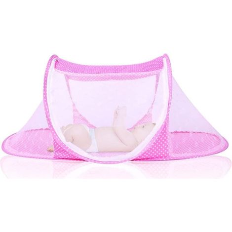 Moskitonetz Für Babybetten, Faltbares Moskitonetz Für Babybetten, Tragbares Zelt-moskitonetz, Einfach Aufzubauen, Geeignet Für Wohnzimmer Und Reisen Im Freien (rosa)