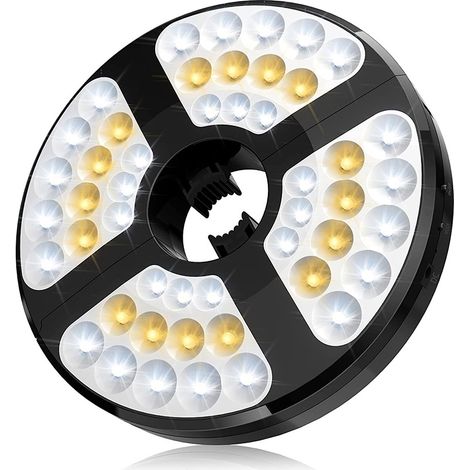 Terrassen-schirmbeleuchtung, 48 Wiederaufladbare Leds, 3 Einstellbare Beleuchtungsmodi, Kabellos, Für Sonnenschirme Im Garten, Terrassen, Zelte Und Camping