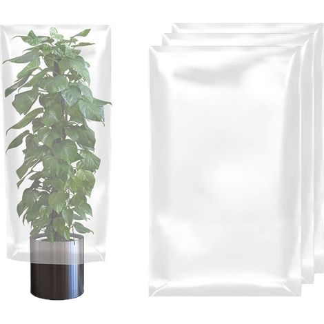 Dicke, 0,1 Mm Starke, Transparente Pe-winterschutzabdeckung, 80 X 110 Cm, Wasserdichte Isolierabdeckung Für Gemüse Und Kleine Sträucher