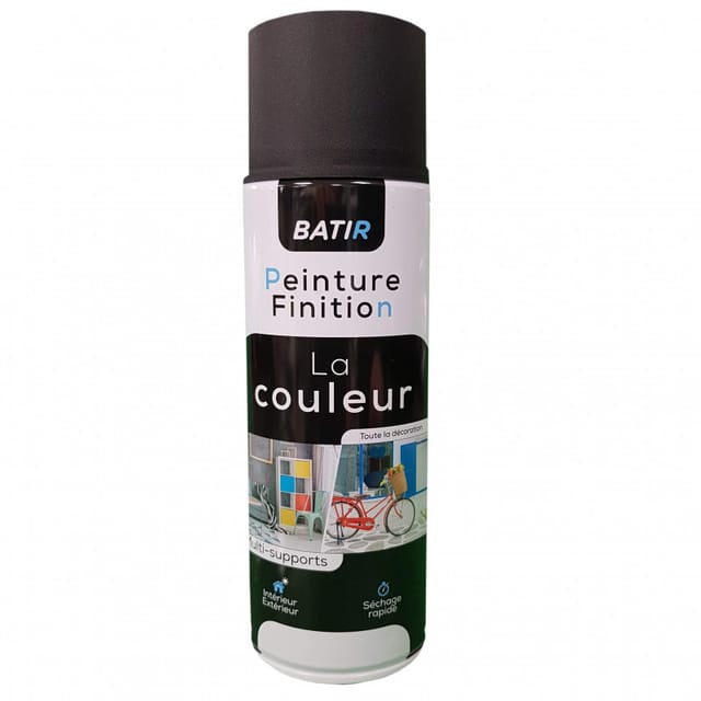 400ml Seidenglanzlackspray, schwarz, ral 9005
