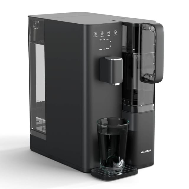 Klarstein - VitalPour Osmoseanlage - 5-Stufen Umkehrosmosefiltration, Heißwasser in 3 Sek., 5L Tank & 1,5L Krug, 5 Temperaturstufen, Touch-Display,