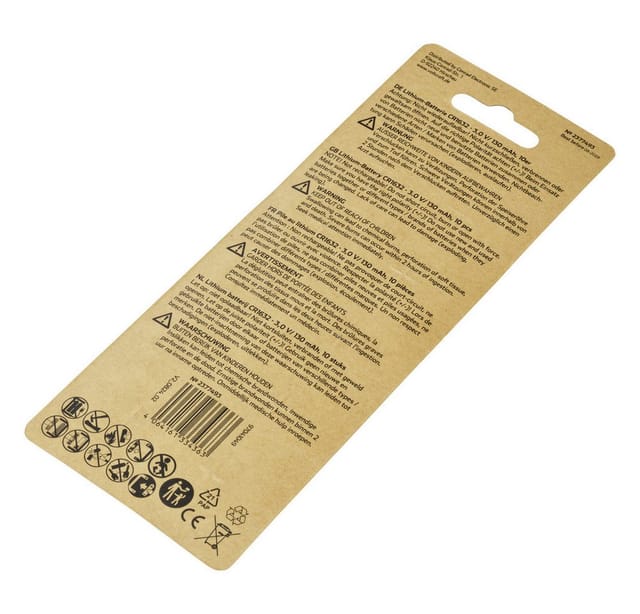 VOLTCRAFT Knopfzelle CR 1632 3 V 10 St. 130 mAh Lithium VC-11887465