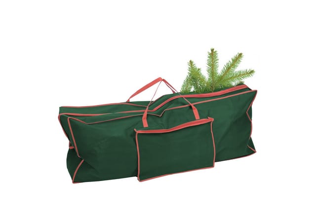 Spetebo - Weihnachtsbaumhülle grün mit Reißverschluss - 125 x 50 cm - Aufbewahrungstasche für künstliche Tannenbäume - Weihnachtsbaumtasche