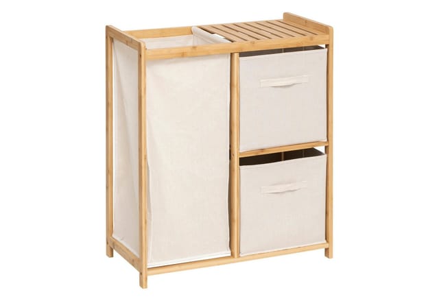 5five Simply Smart - Regal tidy box mit körben aus braunem bambus 66x33,3cm - 5five