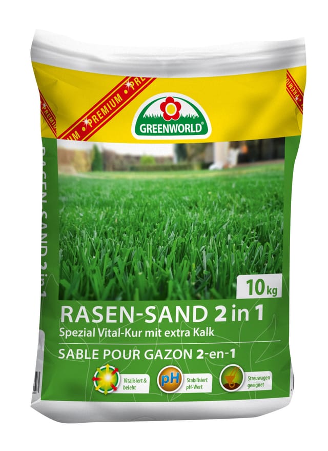 Premium Rasenkalk 2in1, 10 kg Dünger - Asb Greenworld