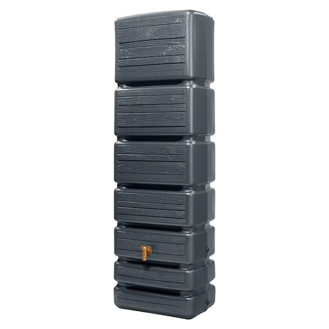 4rain - slim wood decor Wandtank 350 Liter graphite grey