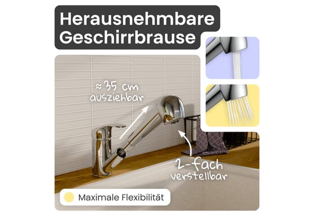 Instmaier - K2 Spültischarmatur Niederdruck, Chrom