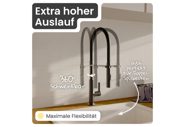 Instmaier - K4 Spültischarmatur, Graphit matt
