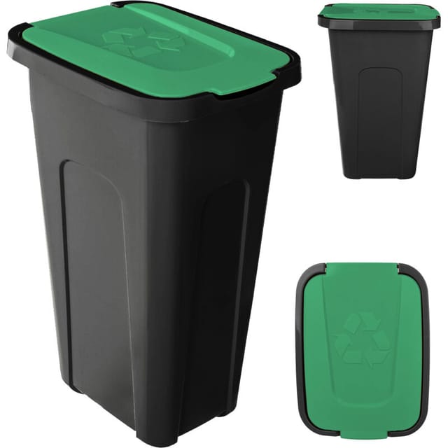 Mülleimer Sorta 30L schwarz-grün 96 - Kadax