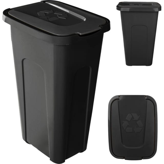 Mülleimer Sorta 30L schwarz/schwarz 96 - Kadax
