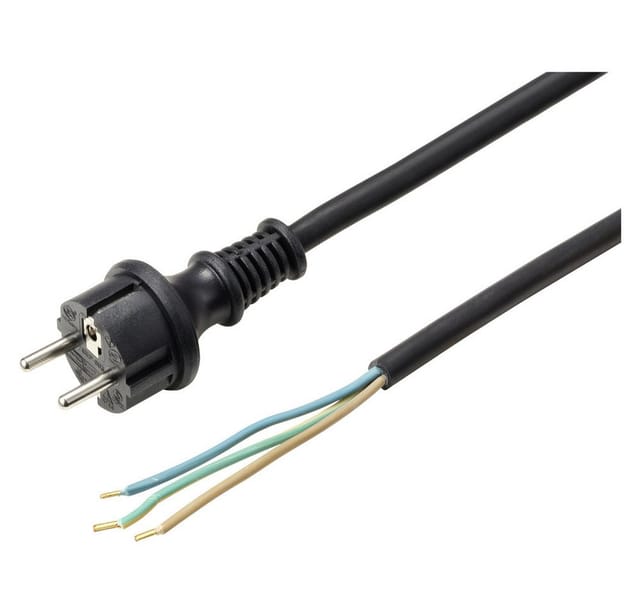 SY-6029112 Strom Anschlusskabel Schwarz 4.50 m - Sygonix