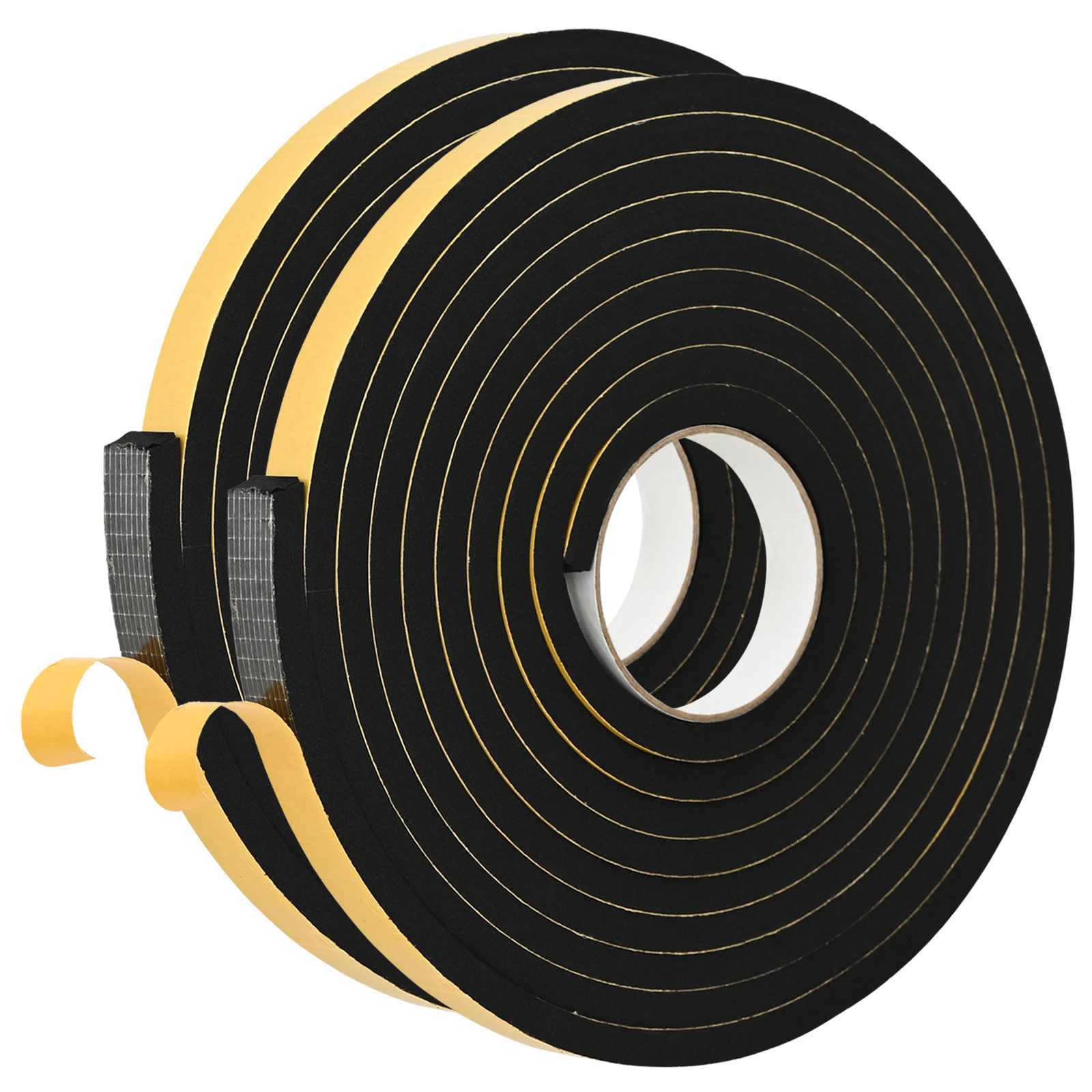 Selbstklebendes Schaumstoffband 2 Stk. Schwarz 20mm X 5m Vidaxl