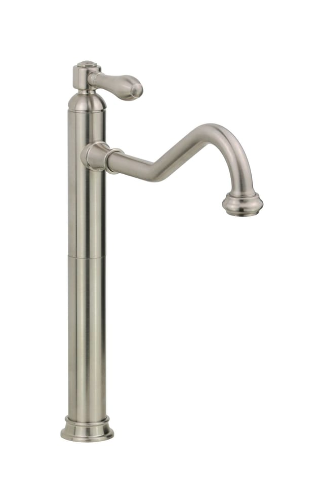 Gattoni Rubinetteria - Einhebel-Waschtischmischer, hohes Modell, Retro, Farbe Nickel gebürstet Gattoni Oxford 3145/31NS Nickel gebürstet