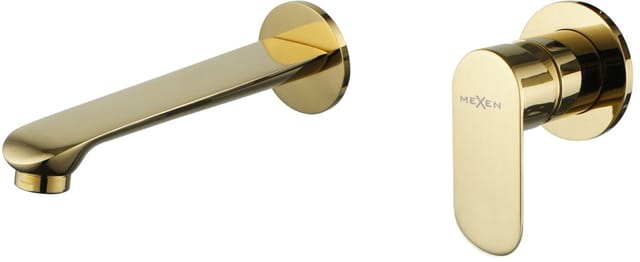 Mexen Dox Waschtischarmatur für Unterputzmontage, Gold - 75215-50