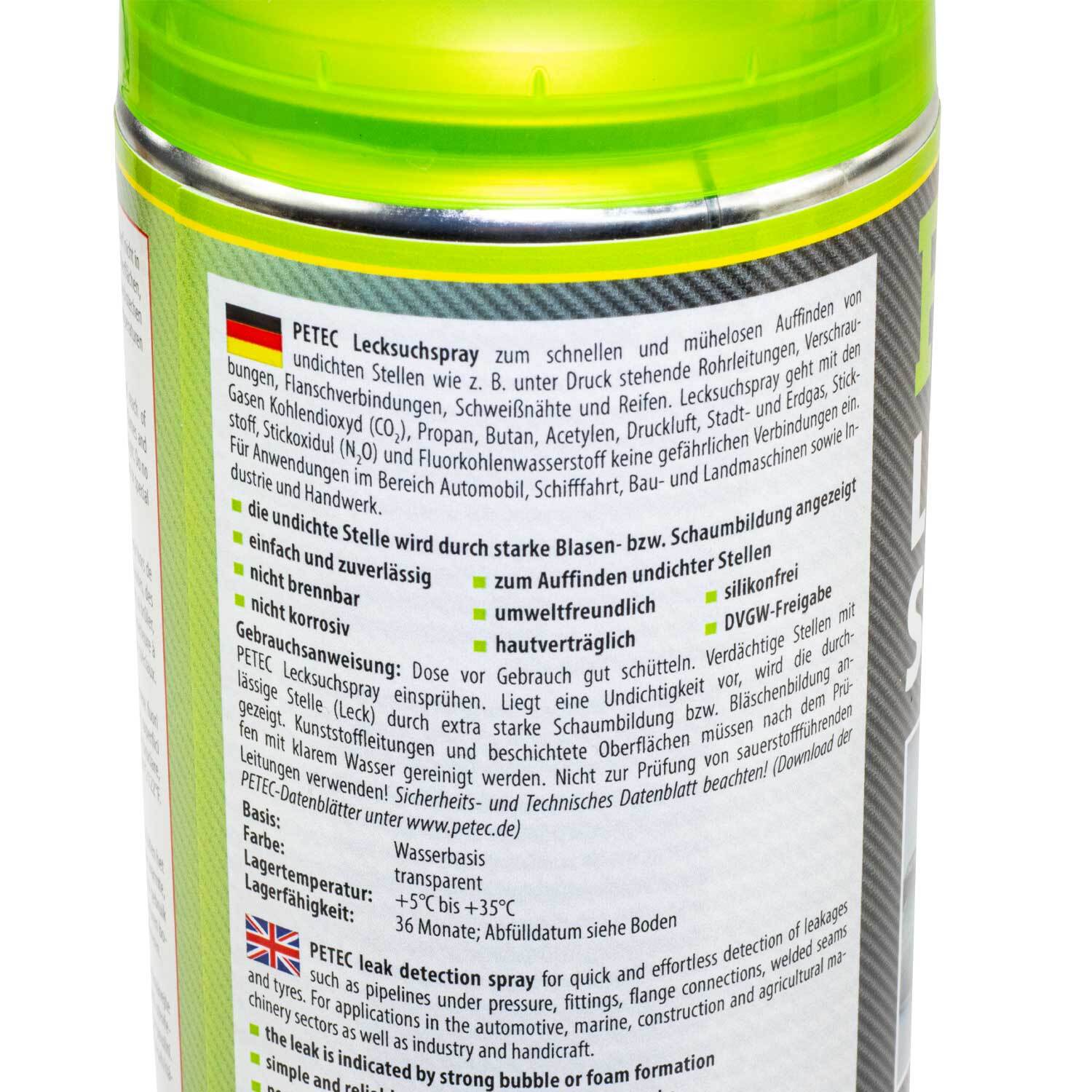 Petec Lecksuchspray 400 ml für Leitungen uvm. Bild 3