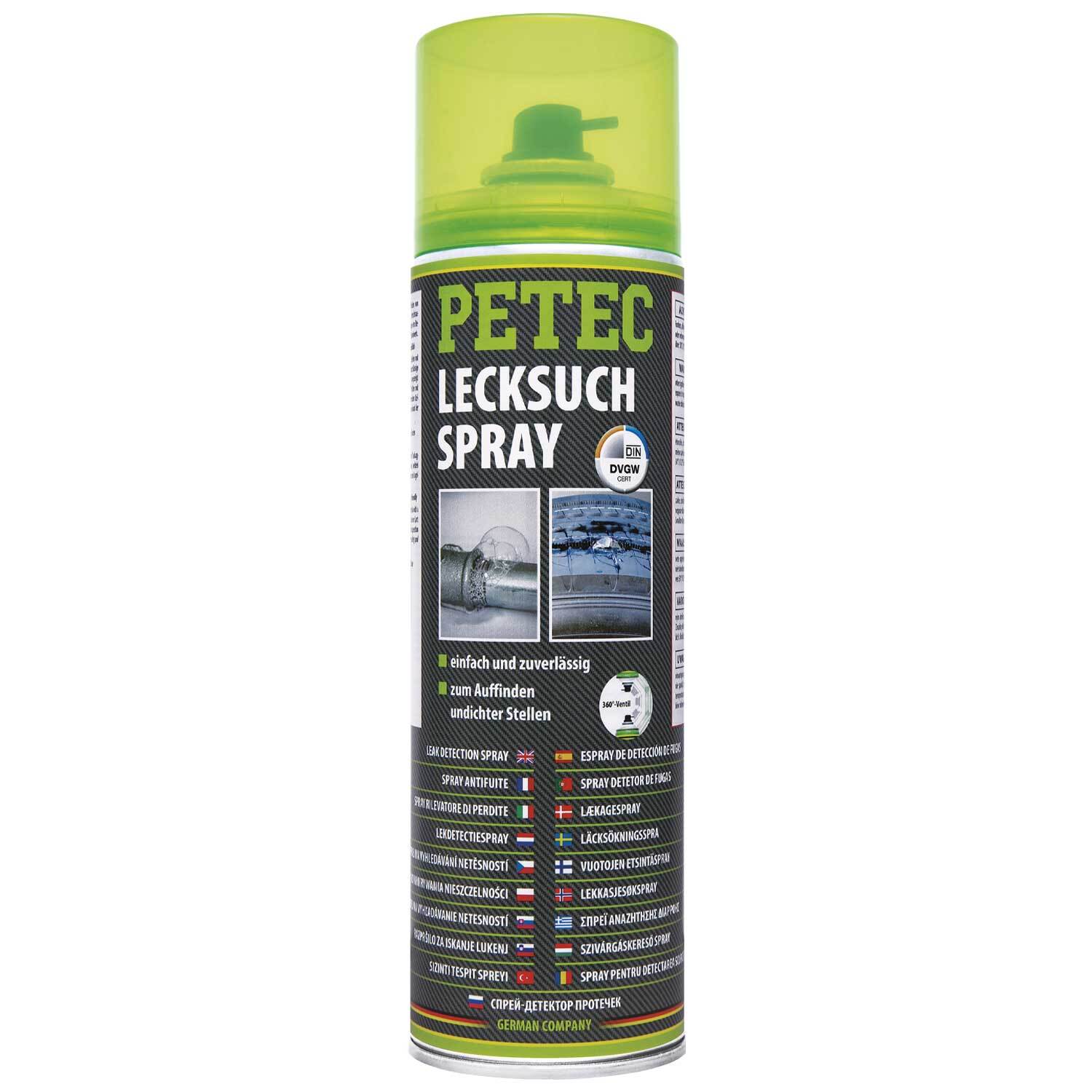 Petec Lecksuchspray 400 ml für Leitungen uvm. Bild 5