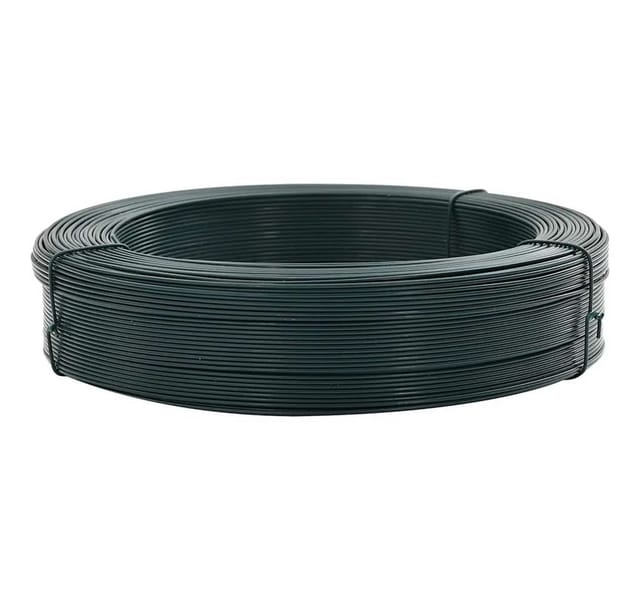 Zaun-Bindedraht 250 m 0,9/1,4 mm Stahl Schwarzgrün Vidaxl