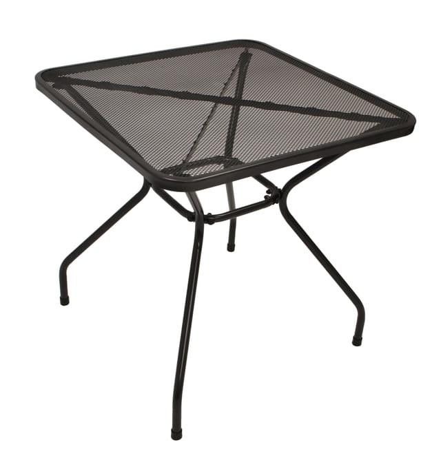Degamo - Bistrotisch classic 70x70cm quadratisch, Streckmetall anthrazit