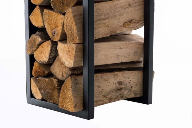 CLP - Kaminholzständer Spark schwarz-matt 100 cm