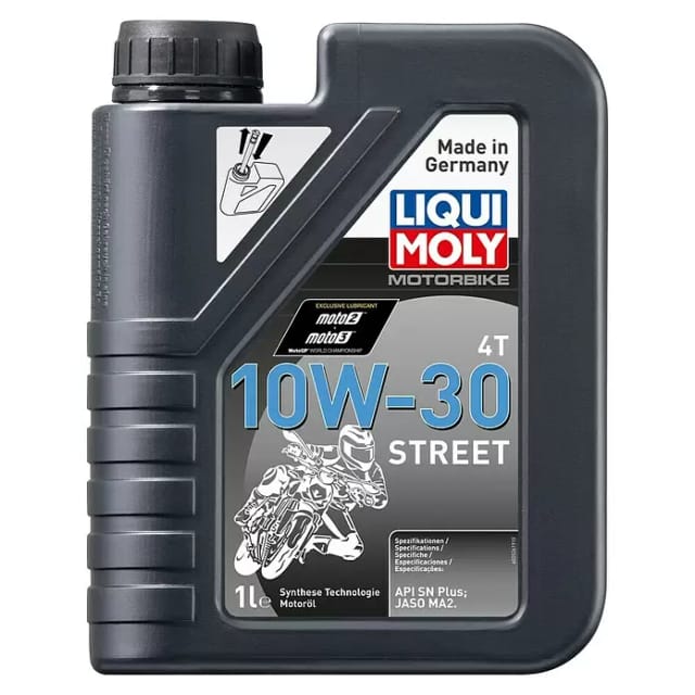 LIQUI MOLY Teilsynthetisches Motorradmotorenöl 10W30 Street 4T 1 Liter