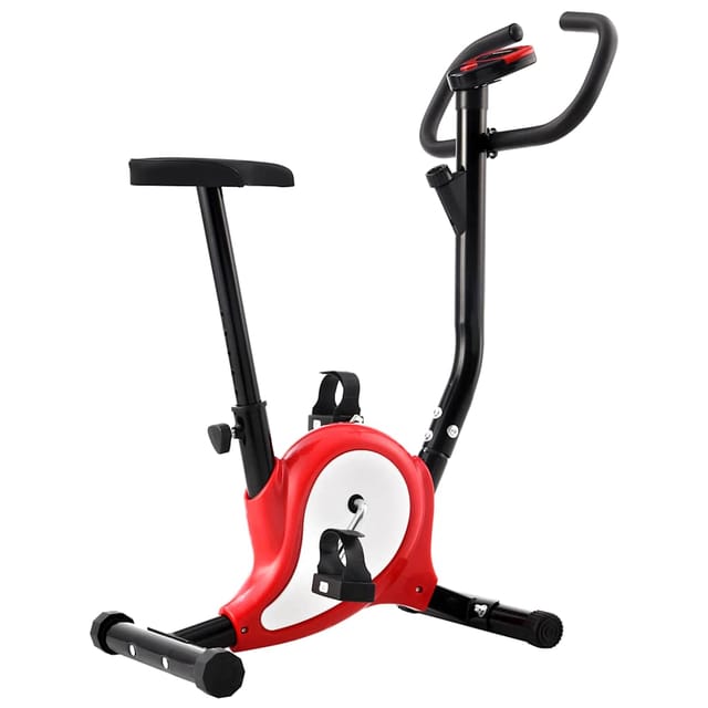 Heimtrainer mit Riemenantrieb Rot Vidaxl