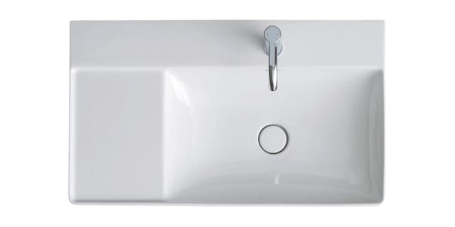 DuraSquare Waschtisch, 80x47cm, 1 Hahnloch, ohne - Duravit