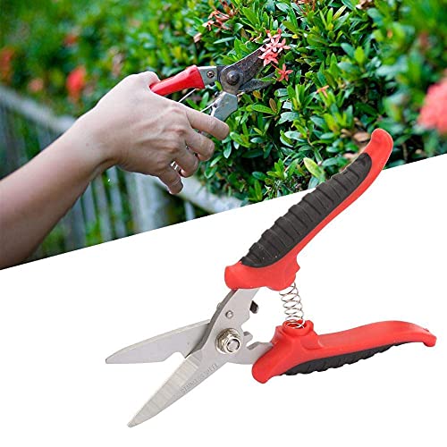 Elektrikerschere 200 Mm – 3cr13 – Mehrzweck – Gerader Kopf – Schneidet Dünnes Metall/kupfer – Garten