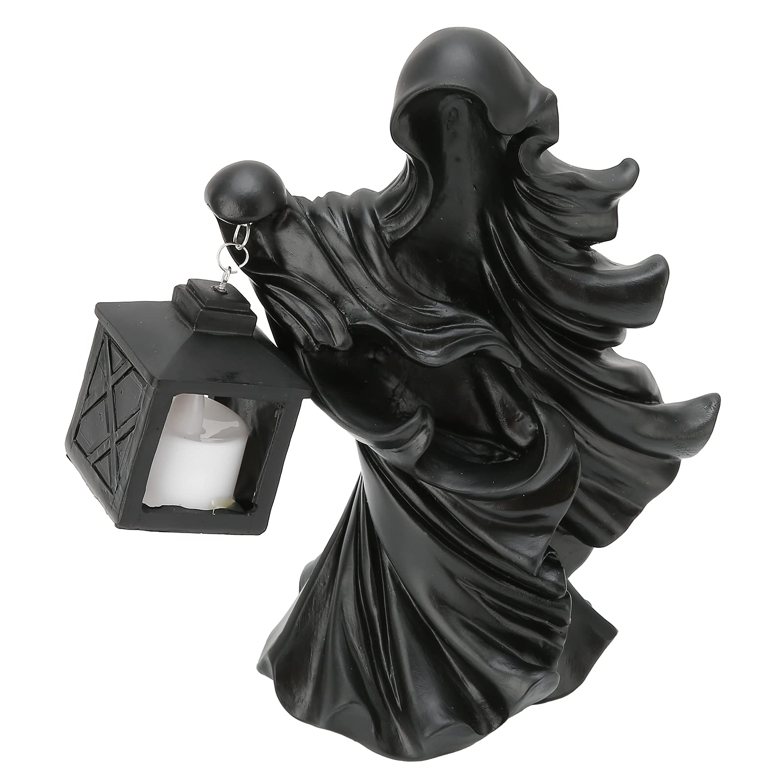 Led-tischlaterne Aus Kunstharz – Halloween / Party / Hochzeit – Schwarz – Garten / Terrasse / Hof