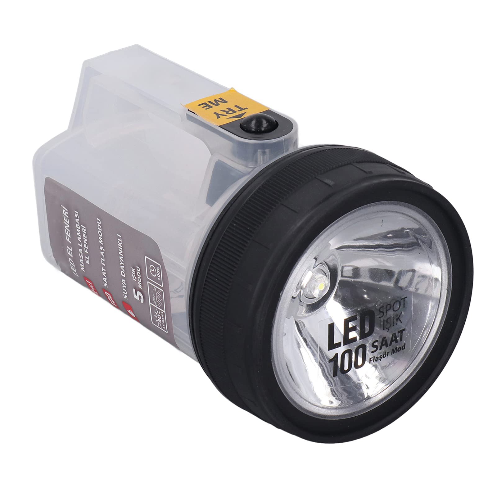 Tragbare Led-taschenlampe – Wasserdicht (ipx4) – 5 Helligkeitsstufen – Ideal Für Notfälle Beim Camping – Einstellbar