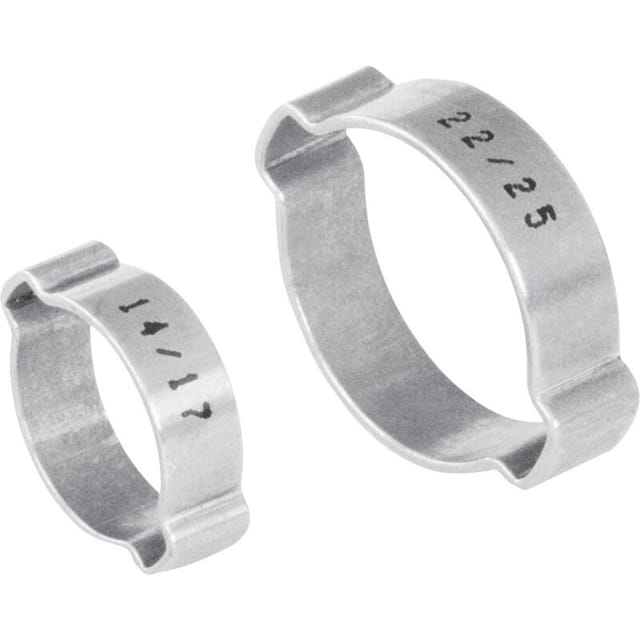 Norma - 2-Ohr-Klemme 1107012023 Bündel-Ø-Bereich 20 bis 23 mm Silber 1 St.
