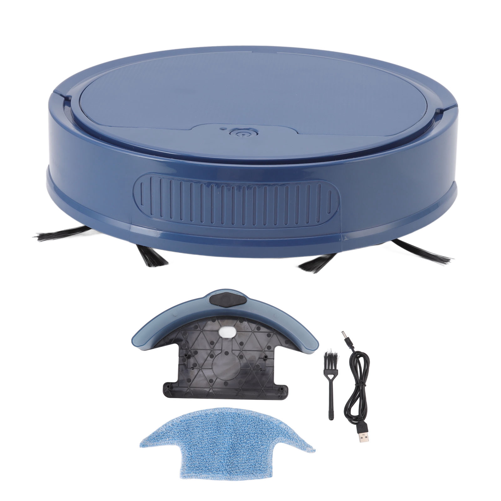 3-in-1-roboter-staubsauger, Intelligente App-fernbedienung, 2000 Pa, Starke Saugkraft, Usb-aufladung, Kehren Für Zu Hause, Blau