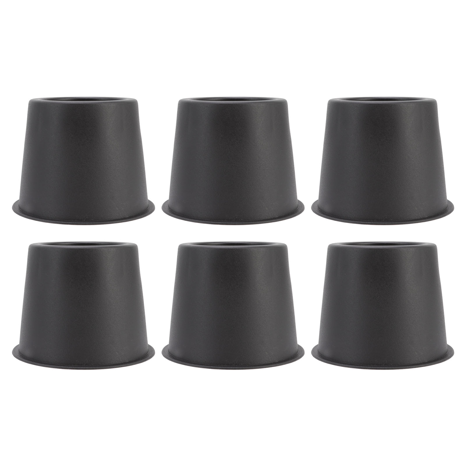 6 Stück Anti-vibrations-pads, Sofa-füße, Polster, Möbelerhöhung, Matte Für Tisch, Schrank, Bett, 7,6 Cm, Schwarz, Rund
